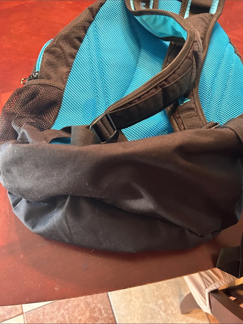 adidas Black Backpack with Teal Accents